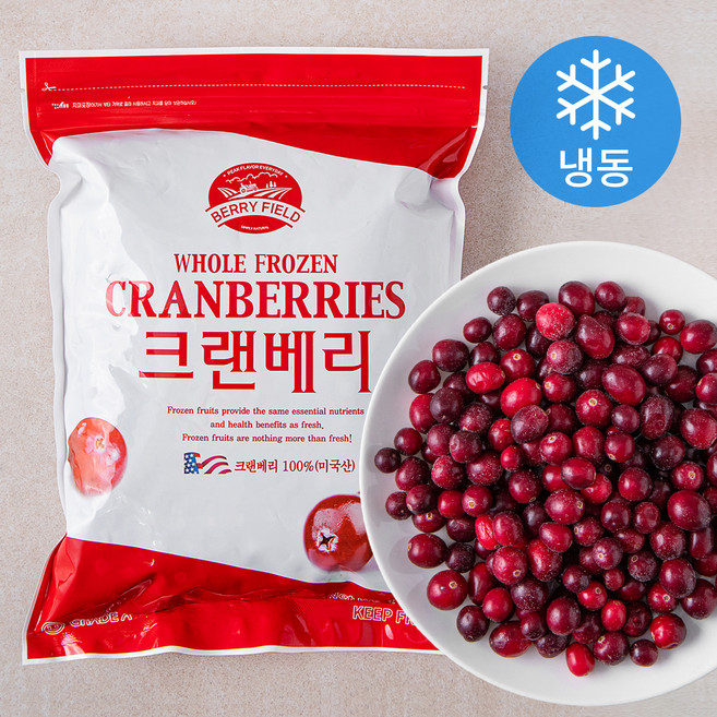 미국 크랜베리 (냉동), 1kg, 1개