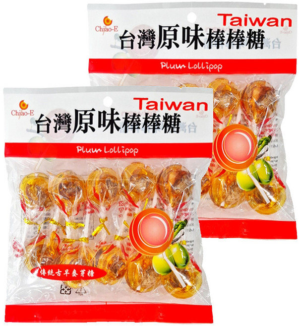 Chiao-E 巧益 台灣原味小梅棒, 140g, 2袋