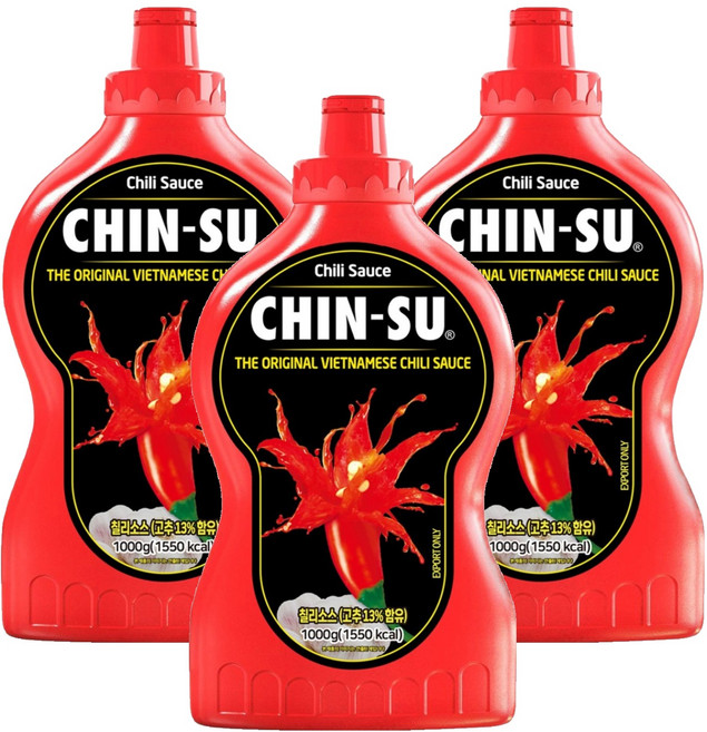 친수 칠리소스, 1kg, 3개