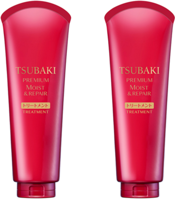 츠바키 프리미엄 모이스트 & 리페어 트리트먼트, 180g, 2개