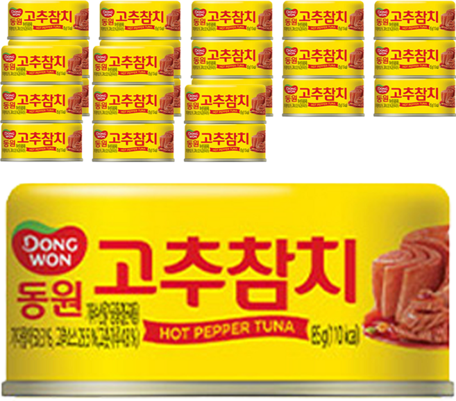 Dongwon 東遠 鮪魚辣椒鮪魚, 85g, 24個
