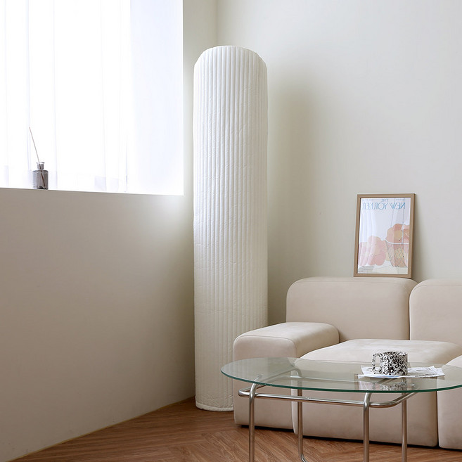 쁘리엘르 템바 누비 스판 에어컨 커버 멀티형, 아이보리