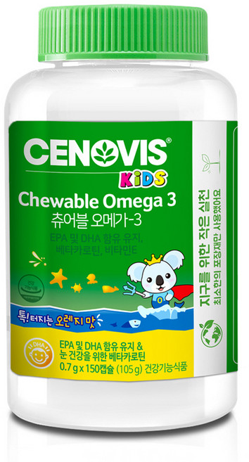 세노비스 키즈 츄어블오메가3, 150정, 1개