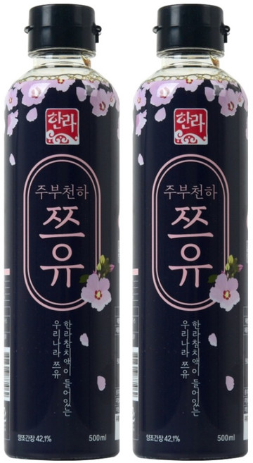 한라식품 주부천하 쯔유, 500ml, 2개