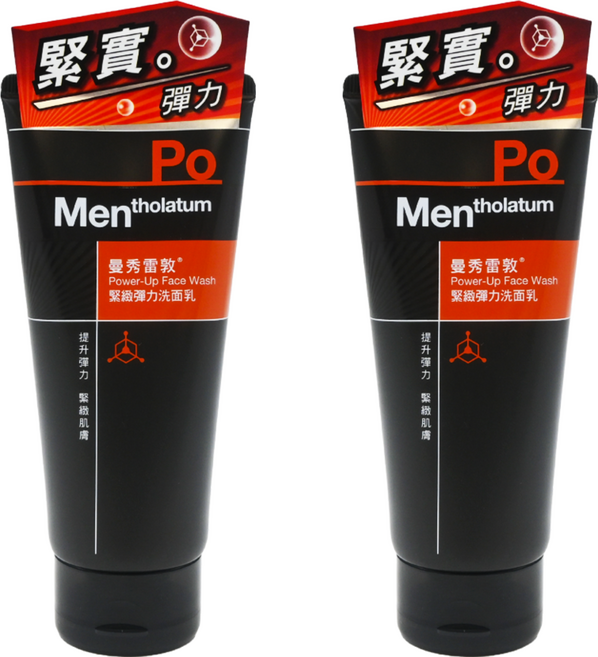 MENTHOLATUM 曼秀雷敦 男士緊緻彈力洗面乳, 100g, 2條