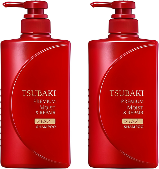 츠바키 프리미엄 모이스트 리페어 샴푸 플로럴 프루티향, 490ml, 2개