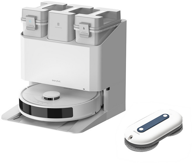 에브리봇 올인원 로봇청소기 + 엣지윈도우2 창문로봇청소기 Q7 + WS400, Q7(청소기), WS400(창문청소기), 화이트