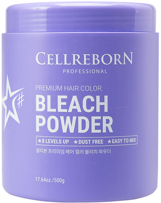 셀리본 헤어 컬러 블리치 파우더 탈색제, 1개, 500g