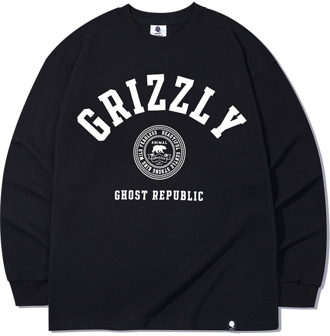 고스트리퍼블릭 GRIZZLY 클럽 오버핏 통기성 긴팔티 GLT-955