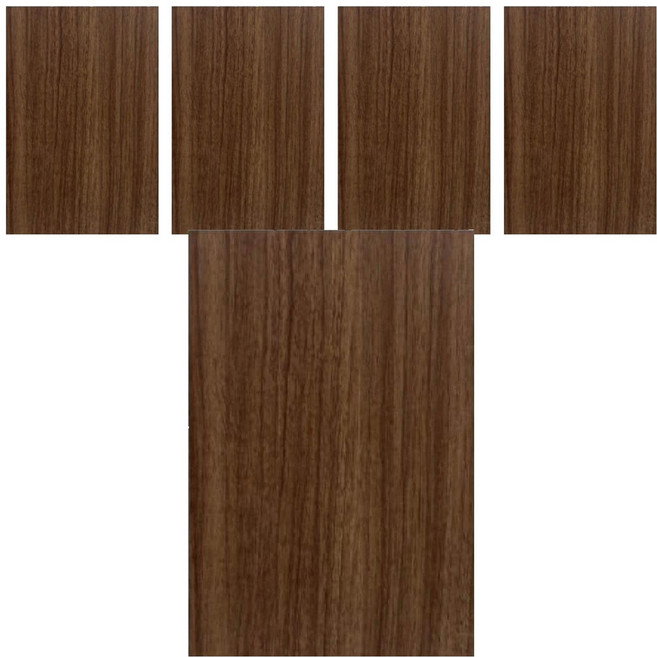 木百貨 胡桃紋防潑水植纖板, 1組