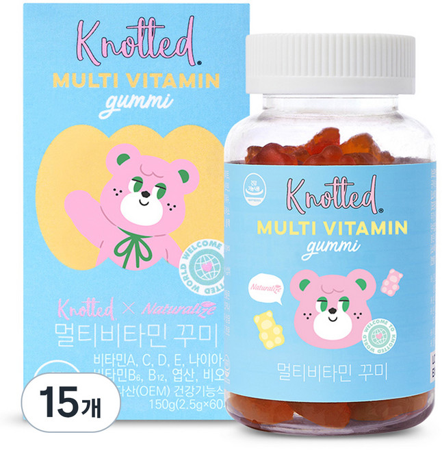 노티드 멀티비타민 꾸미 60p, 15개