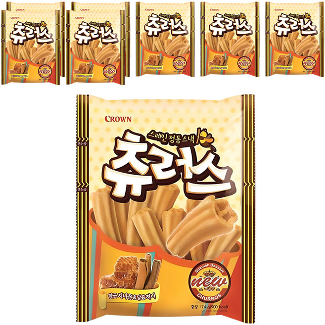 크라운 츄러스, 174g, 8개