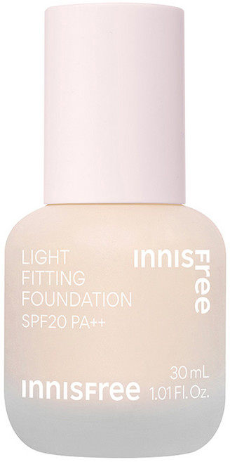 INNISFREE 輕薄透服貼粉底液 30ml, 17N Ivory, 1個