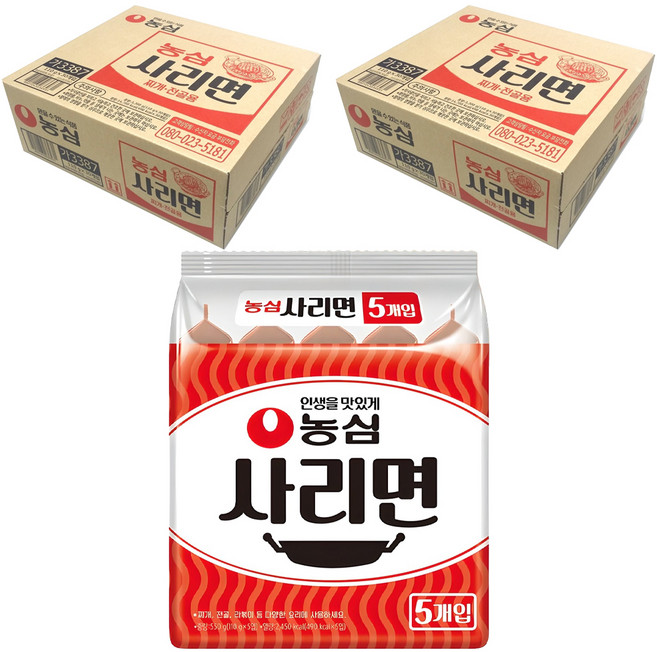 농심 사리면 110g, 60개
