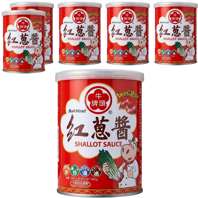 牛頭牌 紅蔥醬, 360g, 6罐