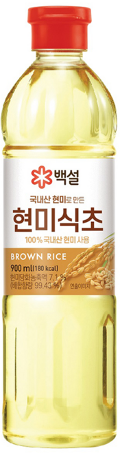 백설 국내산 현미식초, 900ml, 1개
