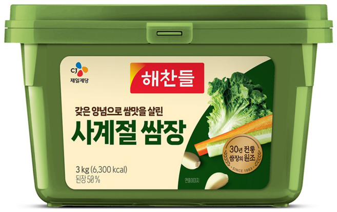 해찬들 사계절 쌈장, 3kg, 1개