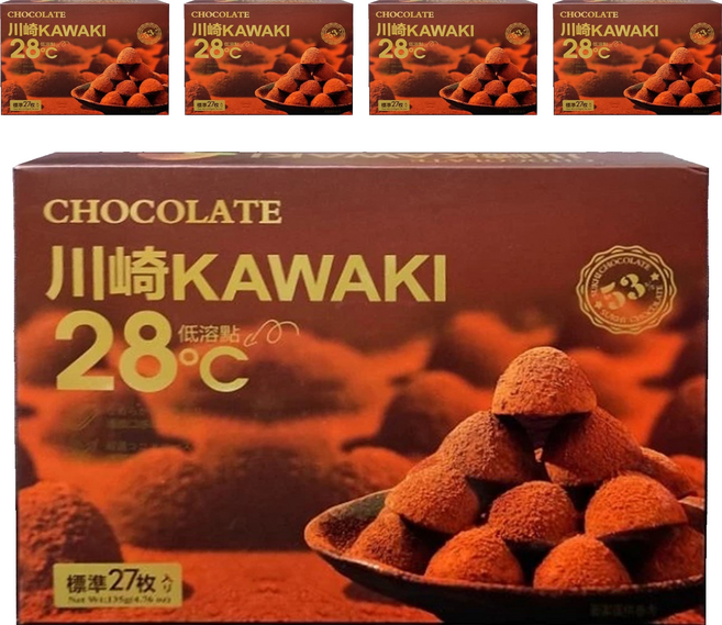 kawasaki 川崎 小松露黑巧克力, 420g, 5盒