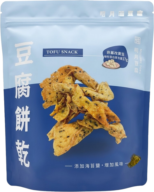 明月豆腐 豆腐餅 海苔口味, 1包, 150g