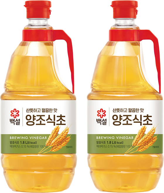 백설 양조식초, 1.8L, 2개