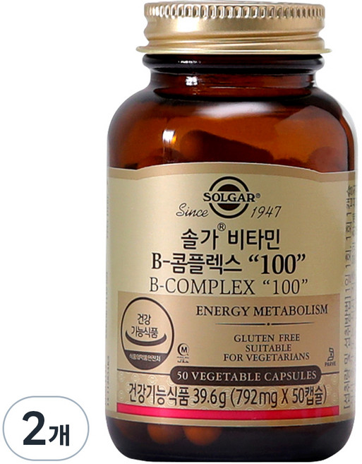 솔가 비타민B 콤플렉스 100, 50정, 2개