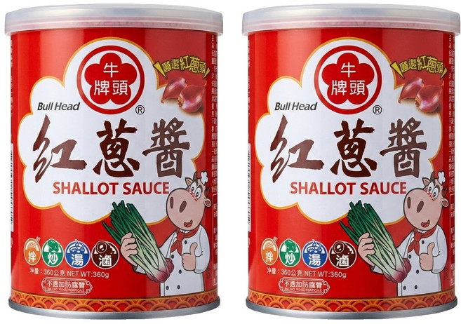 牛頭牌 紅蔥醬, 360g, 2罐