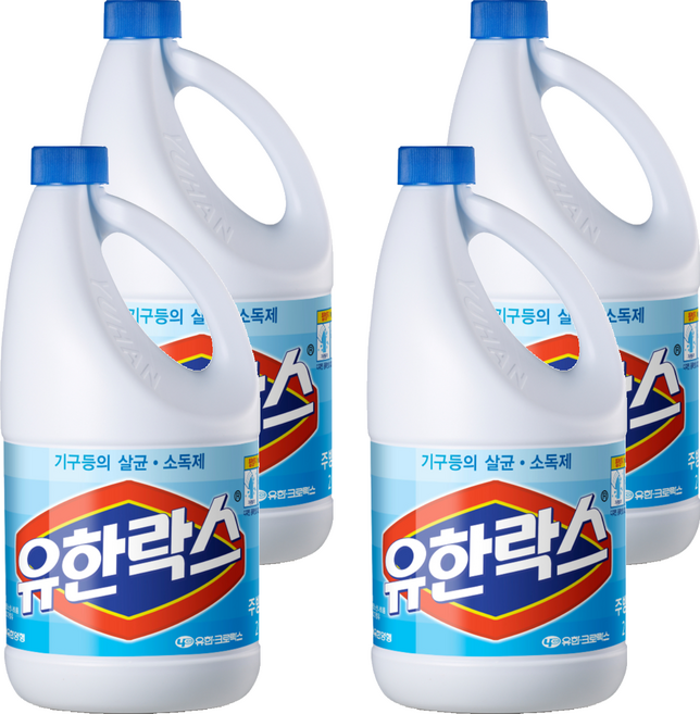 유한락스 주방용, 2L, 4개