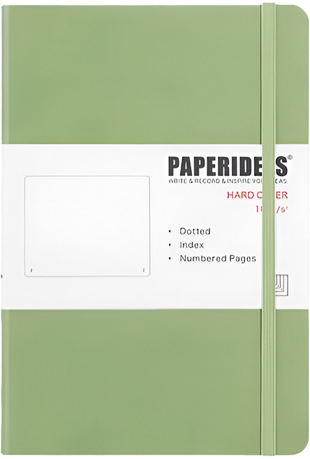PAPERIDEAS 子彈筆記本 口袋型 188頁, 牛油果綠, 1本