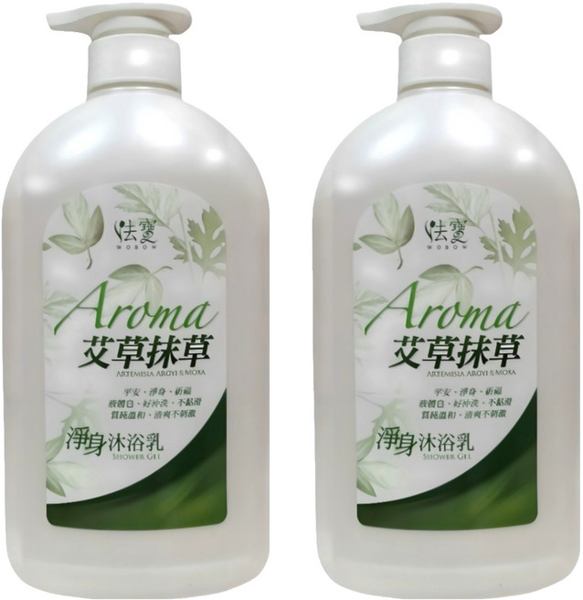 WOBOW 法寶 艾草沐浴乳, 750ml, 2個