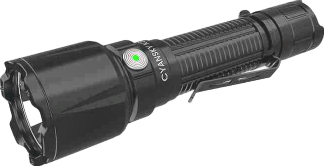 CYANSKY 戰術手電筒 K3 V2.0 高性能LED 2000流明 700米射程, 黑色, 1支