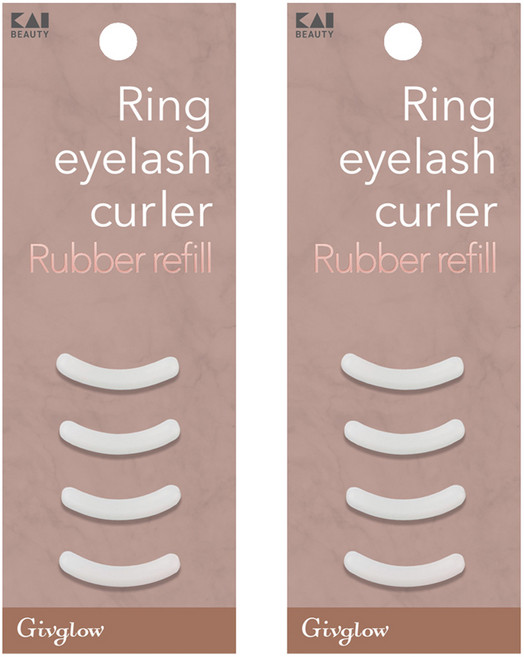 카이 아이래쉬컬러 뷰러 리필 고무 4p, 흰색, 2개