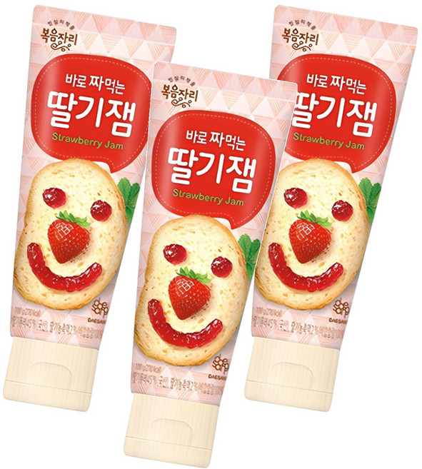 Bokumjari 不沾手草莓果醬條, 100g, 3條