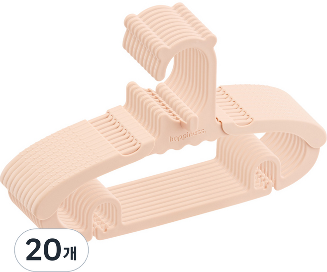 아가짱 길이조절 아기옷걸이, 핑크, 20개