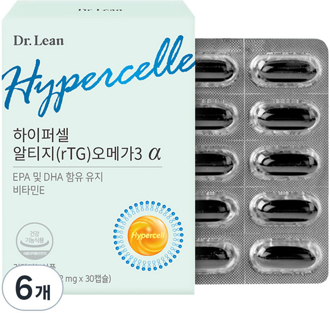 닥터린 하이퍼셀 알티지 오메가3 알파, 30정, 6개