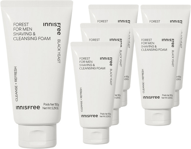 이니스프리 포레스트 쉐이빙 & 클렌징 폼, 150g, 6개