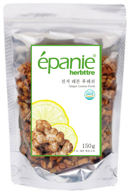 에빠니 허브뜨레 진저 레몬 후레쉬 허브티 리필팩, 150g, 1개입, 1개