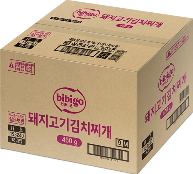 비비고 돼지고기김치찌개, 460g, 18개