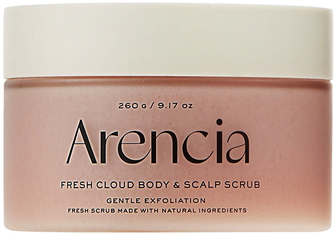 Arencia 清新雲朵身體與頭皮磨砂膏 薰衣草與西洋梨, 260g, 1個