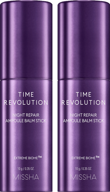 미샤 타임 레볼루션 나이트리페어 앰플밤 스틱, 10g, 2개