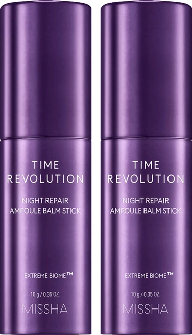 미샤 타임 레볼루션 나이트리페어 앰플밤 스틱, 10g, 2개 - 쿠팡