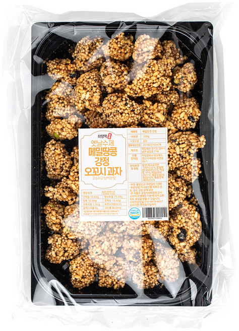 하양댁 옛날 수제 메밀땅콩 강정 오꼬시 과자, 320g, 1개