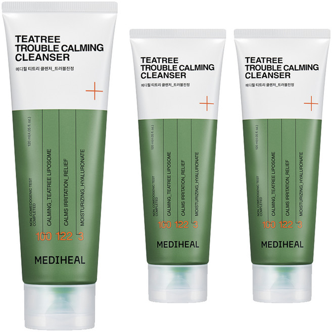 메디힐 티트리 트러블진정 클렌징폼, 120ml, 3개