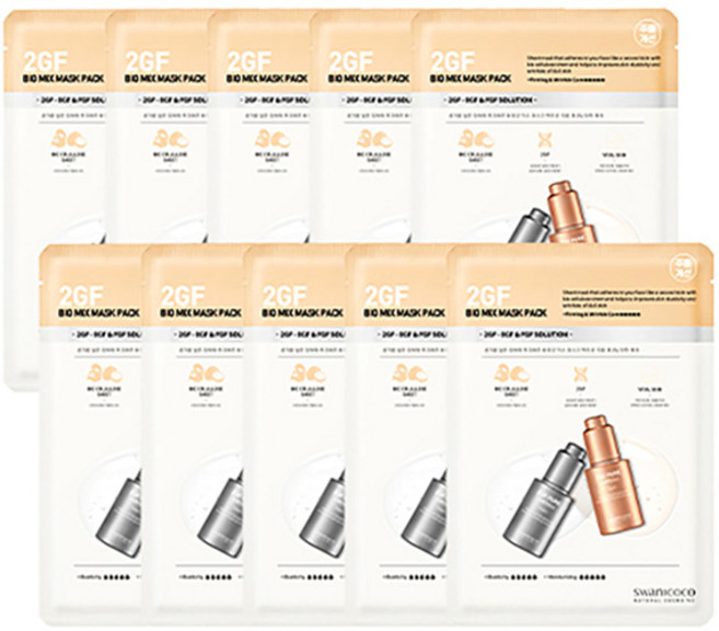 스와니코코 2GF 바이오 믹스 마스크팩, 1개입, 10개