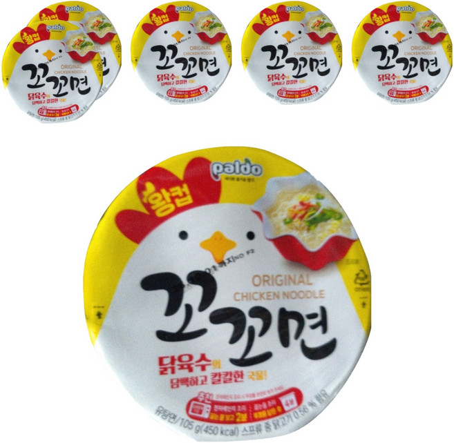 꼬꼬면 큰 컵 105g, 6개
