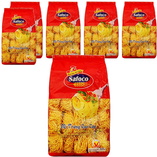 사포코 에그누들면, 500g, 6개