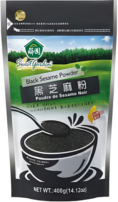 薌園 黑芝麻粉 熟粉, 400g, 1包