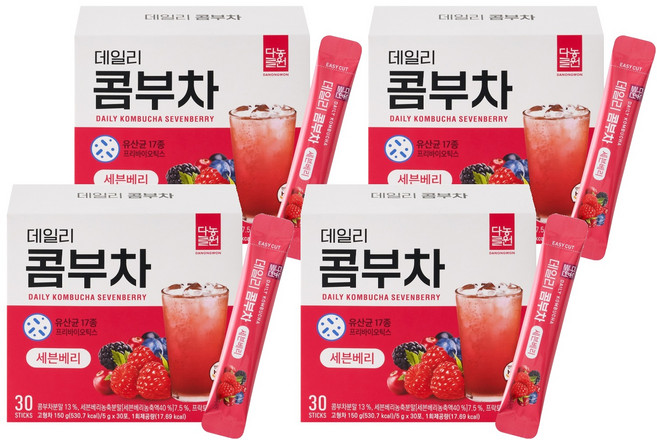 Danongwon 每日七種莓果康普茶, 5g, 30入, 4個