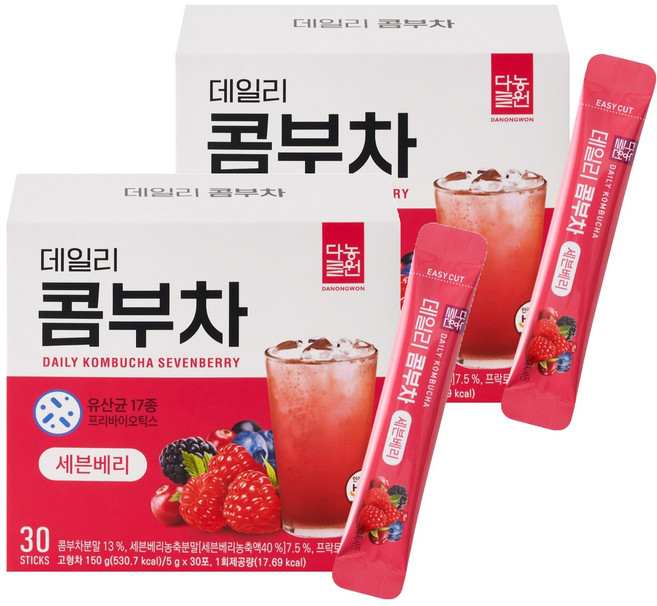 다농원 데일리 콤부차 세븐베리, 5g, 30개입, 2개