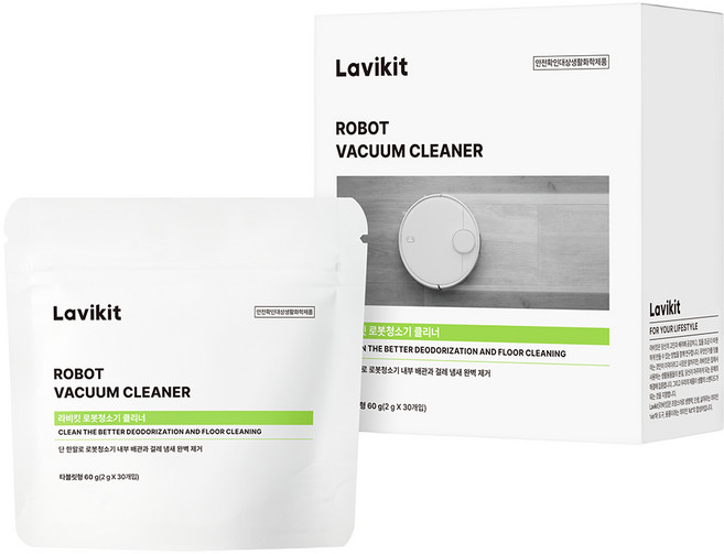 라비킷 로봇청소기 클리너 세정제 타블렛형, 1개, 60g