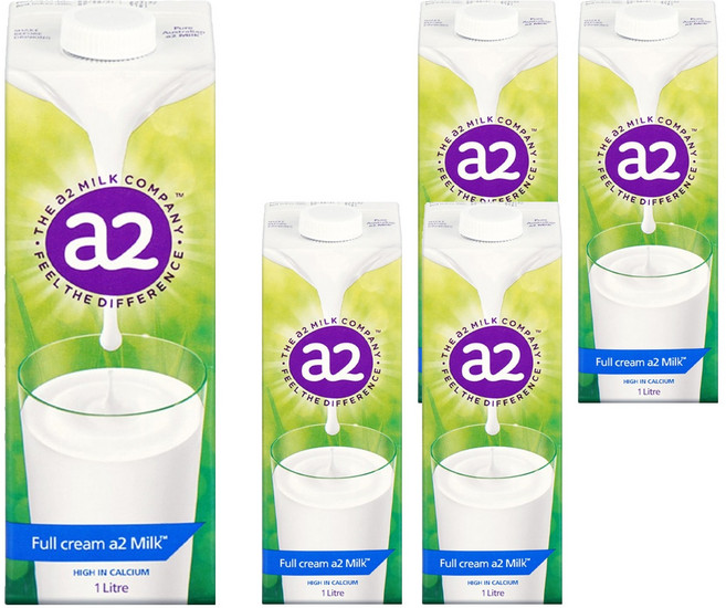 a2 MILK A2蛋白質牛奶, 1L, 5瓶